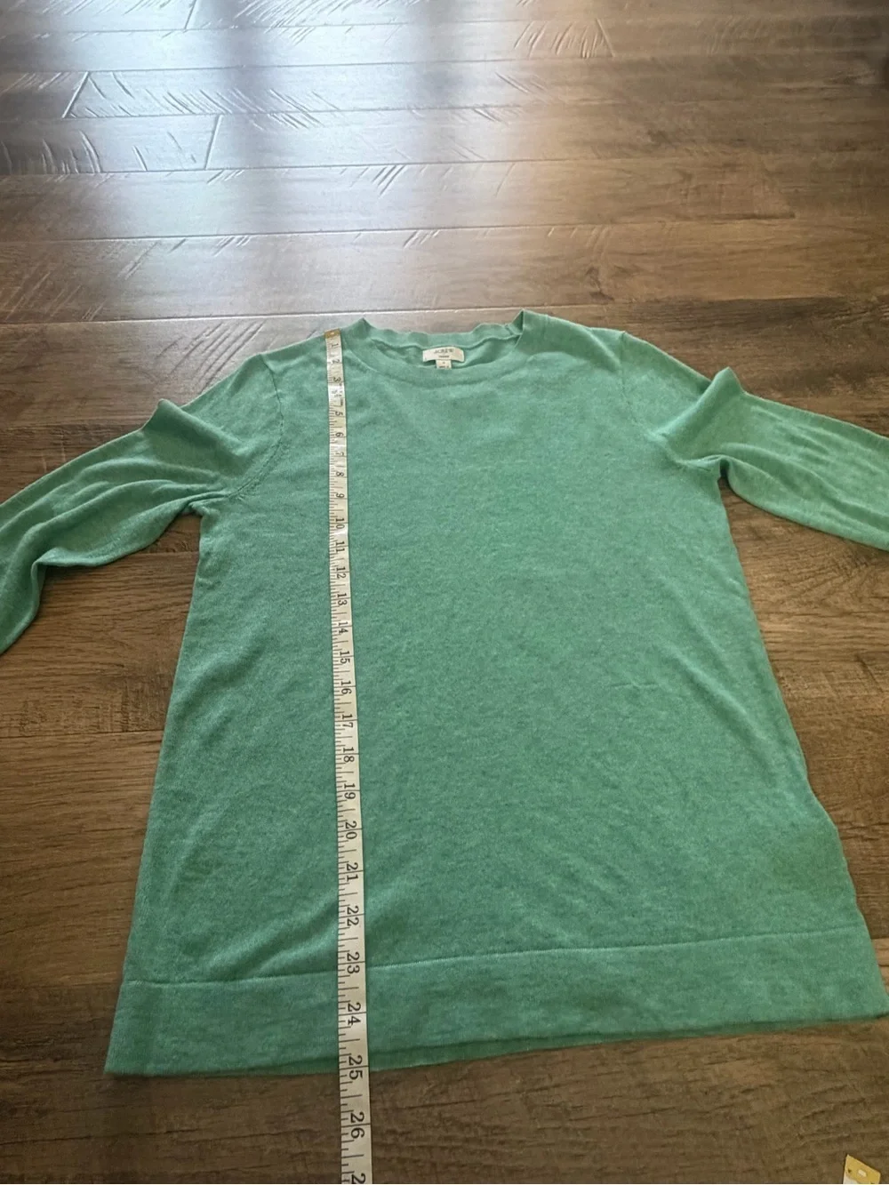NWT J.Crew Teddy Sweater Seafoam Green 100% Cotton Crewneck Size Small